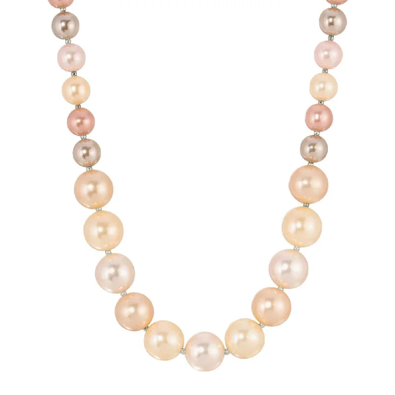 1928 Jewelry Rosabella Multicolor Faux Pearl Strand Necklace 17" + 3" Extender