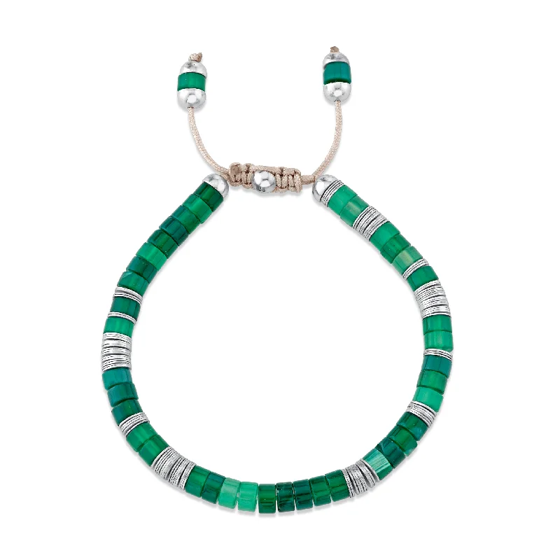 Alpha Bracelet Green Agate | Ready to Ship