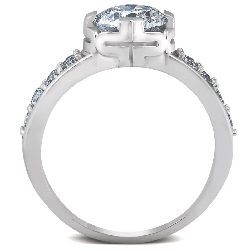 2 Ct TDW Diamond Engagement Engagement Ring Modern 14k White Gold