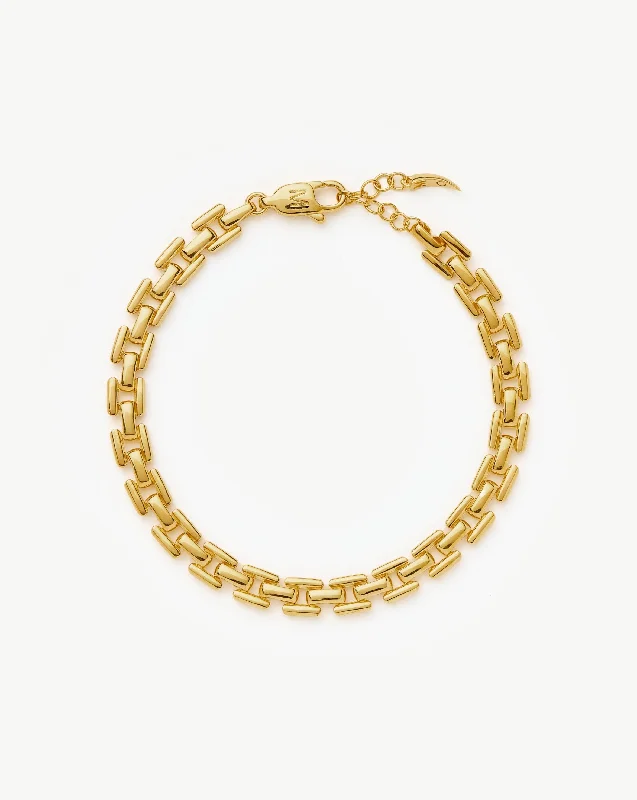 Timepiece Link Chain Bracelet | 18k Gold Plated