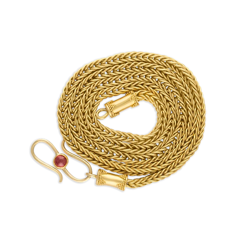 Handwoven Duo Loop-in-Loop Chain