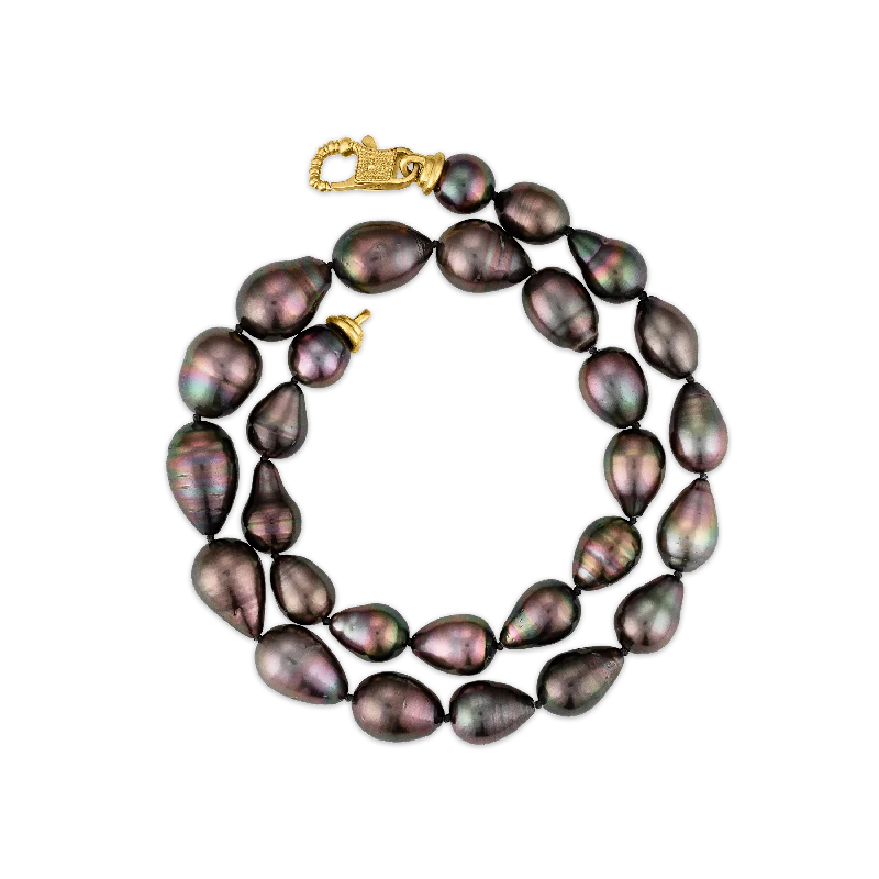 Rose Tahitian Pearl Strand with Fibula Clasp