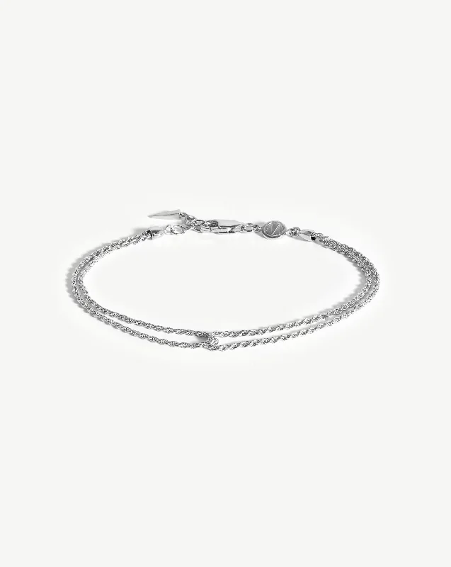 Double Rope Bracelet | Sterling Silver