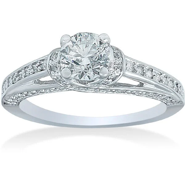 14k White Gold 1ct TDW Diamond Engagement Ring